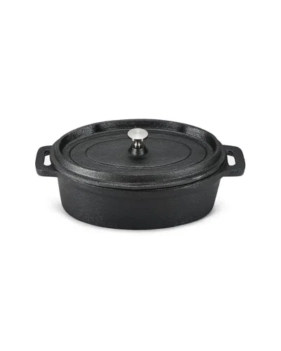 Commercial Chef 0.63qt Mini Casserole With Lid In Black