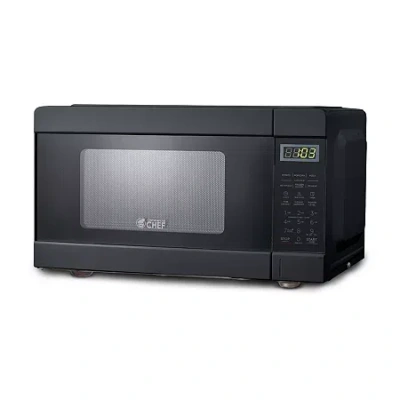 Commercial Chef 0.9-cu. Ft. Countertop Microwave With Push Button Door Release - Black