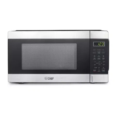 Commercial Chef 1.1-cu. Ft. Countertop Microwave - Stainless Steel Front In Silver