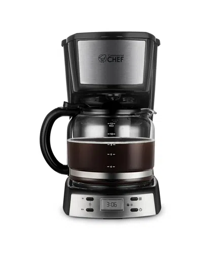 Commercial Chef 12-cup Digital Coffee Maker In Black