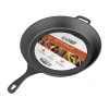 Commercial Chef 15 Inch Cast Iron Skillet In Black