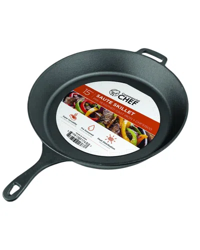 Commercial Chef 15in Skillet In Black
