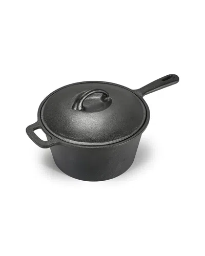 Commercial Chef 2qt Saucepan With Lid In Black