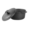 Commercial Chef 3.4 Quart Cast Iron Dutch Oven In Black