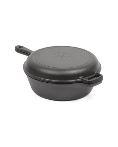 Commercial Chef 3qt Dutch Oven With Skillet Lid In Animal Print
