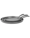 Commercial Chef Cast Iron 3pc Griddle Set In Multi