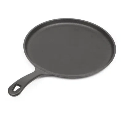 Commercial Chef Chci Series  10.5 Inch Preseasoned Cast Iron Round Griddle Pan In Black