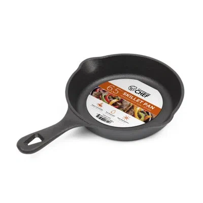 Commercial Chef Chci Series  6 1/2" Cast Iron Skillet In Black