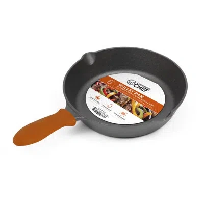Commercial Chef Chci Series  Pre-seasoned Cast Iron Skillet, 8-inch Cast Iron Panst Iron Pan In Black