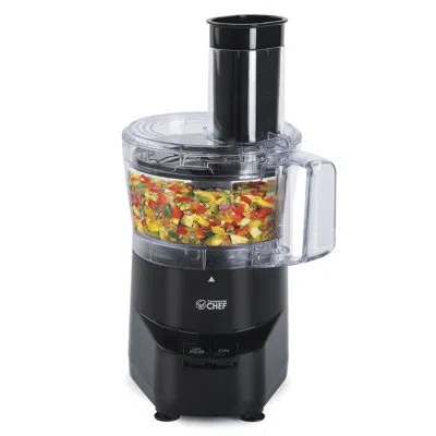 Commercial Chef Chk Series  4-cup Food Processor In Black