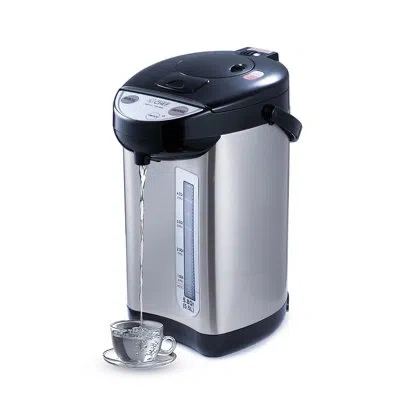 Commercial Chef Chk Series  Electric Hot Water Dispenser, 750w Water Boiler With 5.8 Qt. Capacity In Stainless Steel And Black