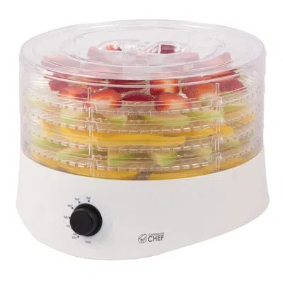 Commercial Chef Chk Series  Food Dehydrator, Dehydrator Machine For Dehydrated Foods With 5 Drying Tr In White