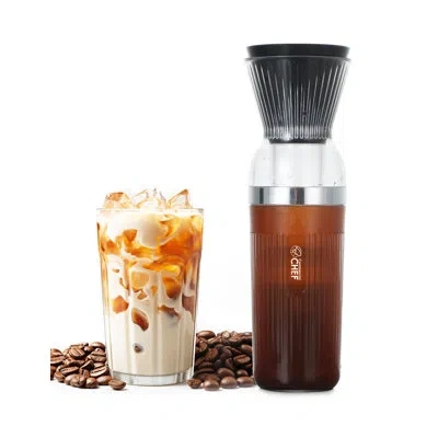 Commercial Chef Chk Series  Quick Cold Brew Coffee Maker, Battery Powered Coffee Maker With Fast Extr In Clear
