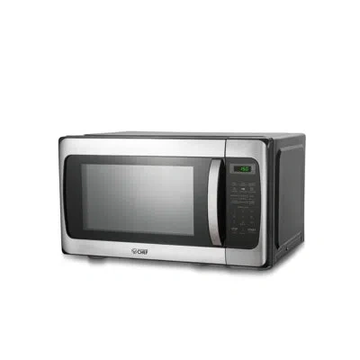 Commercial Chef Chm Series  1.1 Cu Ft Microwave With 10 Power Levels, Countertop Microwave With Turnt In Stainless Steel