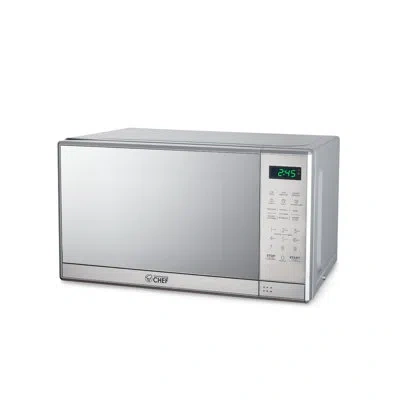 Commercial Chef Chm Series  17.3" 0.7 Cu Ft. 700 - Watt Countertop Microwave In Stainless Steel