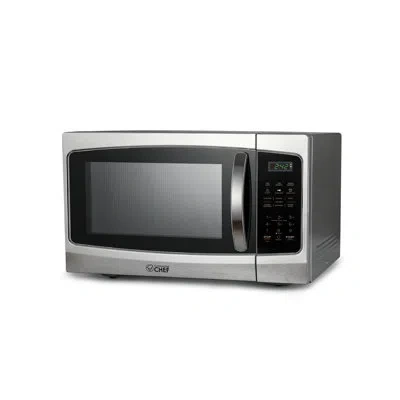 Commercial Chef Chm Series  20.5" 1.3 Cu Ft. 1000 - Watt Countertop Microwave In Stainless Steel