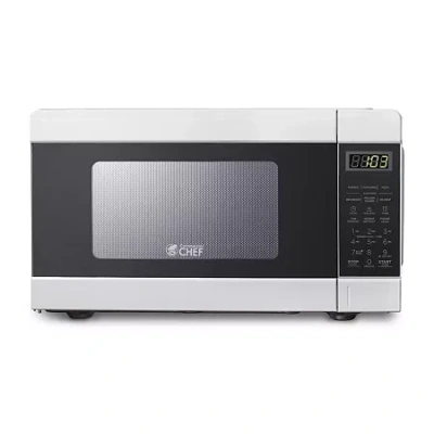 Commercial Chef Counter Microwave In White