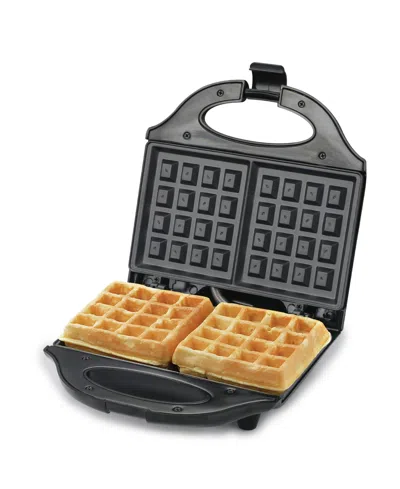 Commercial Chef Waffle Maker, Nonstick Mini Waffle Maker, Easy-to-clean Electric Waffle Iron For Breakfast Waffles W In Black