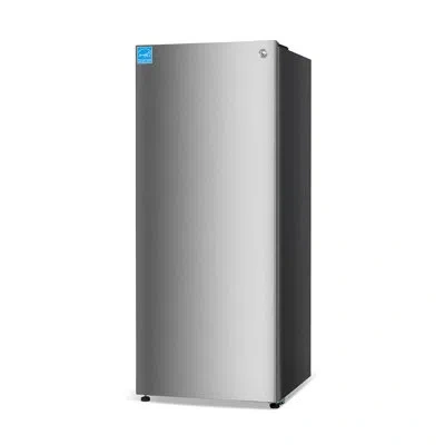 Commercial Cool 16.4 Cu. Ft. Convertible Freezer Refrigerator, Upright Fridge With Glass Shelves, Reversible Door, E In Stainless Steel