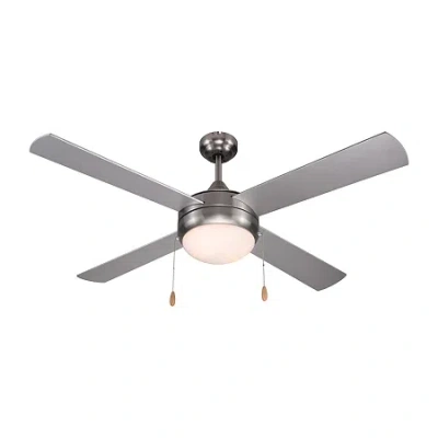 Commercial Cool 52â Modern Ceiling Fan With Lights Cools Up To 350 Sq Ft Featuring 3 Air Flow Speeds With Dual Cha In Gray