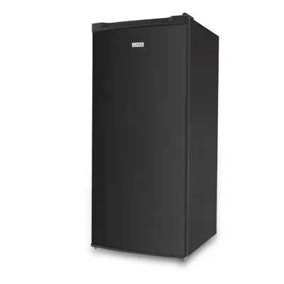 Commercial Cool Ccfe Series  Portable 5 Cu. Ft. Undercounter Upright Freezer With Adjustable Temperat In Black