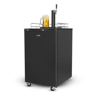 Commercial Cool Cck Series 6 Cubic Feet Cu. Ft. Single Tap Freestanding Kegerator With Adjustable Temperature In Black