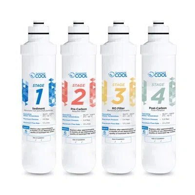 Commercial Cool Cck Series  Reverse Osmosis Water Filtration Replacement, 4 Stage Twist In Water Filt In White
