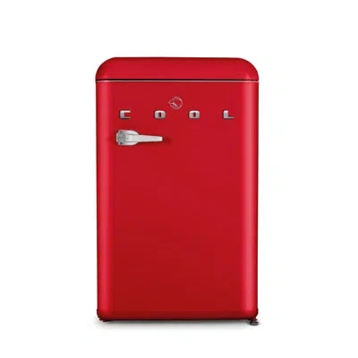 Commercial Cool Ccra Series  4.0 Cu. Ft. Refrigerator With Freezer, Vintage Style Refrigerator With 1 In Red