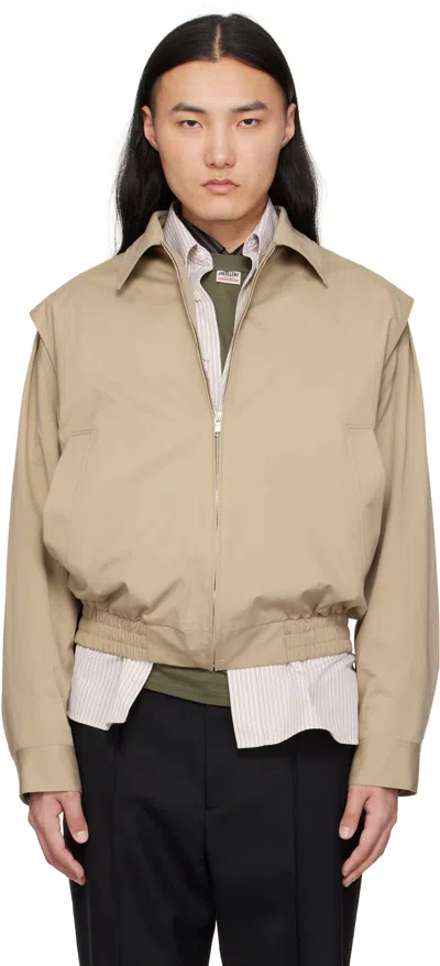 Commission Beige Garrison Jacket In Sand