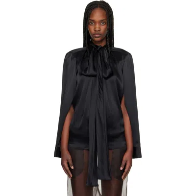 Commission Black Double Blouse