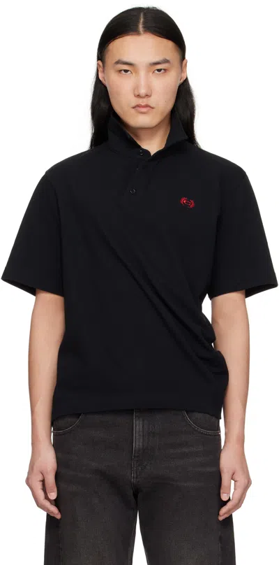 Commission Black Twisted Polo