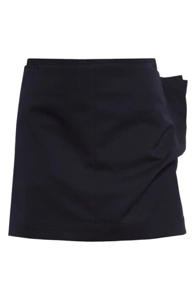 Commission Double Layer Miniskirt In Navy