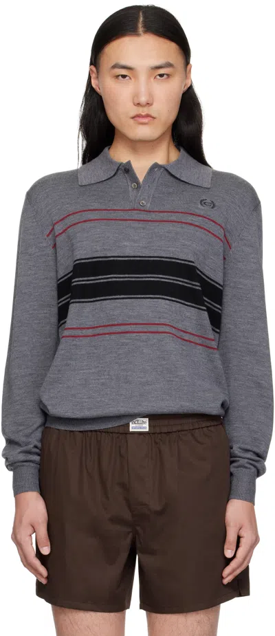 Commission Gray Dad Polo In Grey