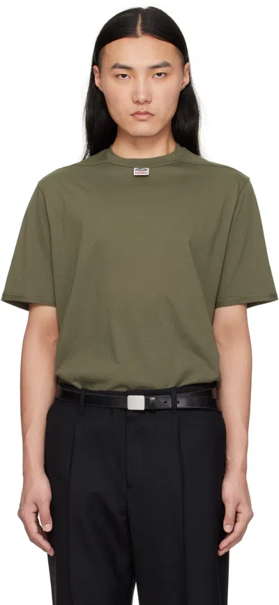 Commission Khaki Reverse T-shirt In Olive
