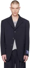Commission Navy Button Blazer In Navy