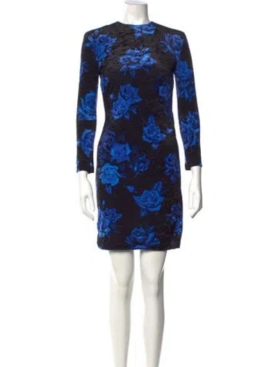 Pre-owned Commission Nylon Mini Dress In Blue