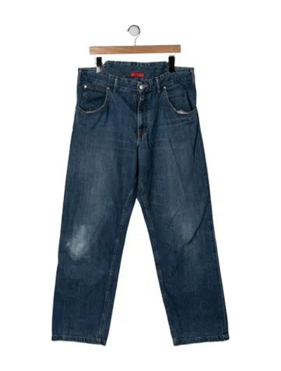 Pre-owned Commission Relaxed Fit Jeans In Blue