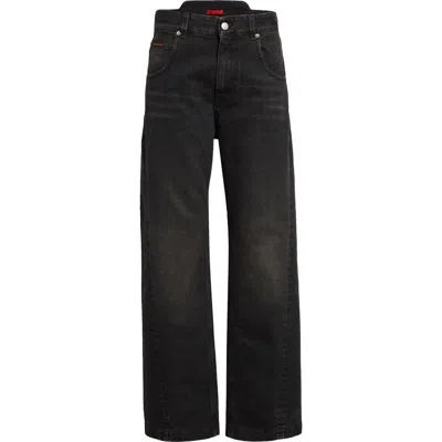 Commission Shift Straight Leg Jeans In Grey