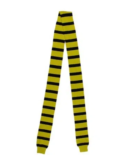 Pre-owned Commission Striped Scarf In Multi
