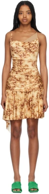 Commission Lindsey Floral-print Minidress In Burnt Daisy