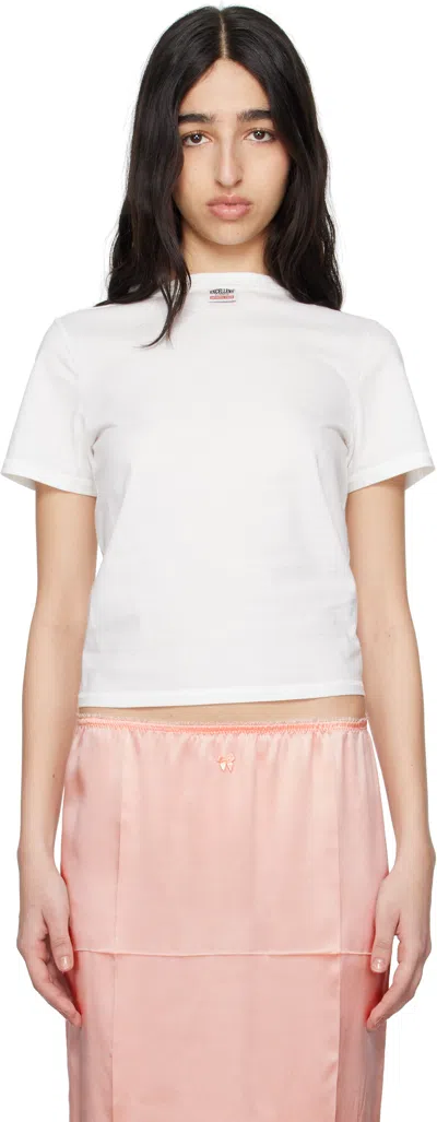 Commission White Reversed Baby T-shirt In Natural