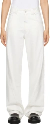 Commission White Twisted Jeans In Snow