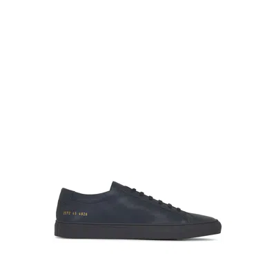 Common Project Achilles Leather Sneakers In Blue