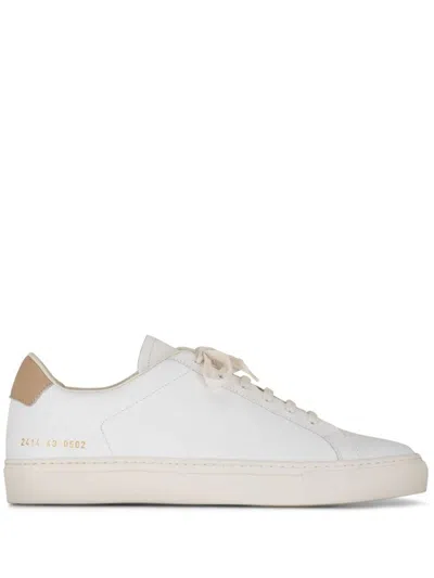 Common Projects Leather Lace-up Sneakers In White