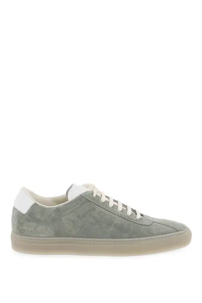 Common Projects Tennis 70 Leather-trimmed Suede Sneakers In Multi