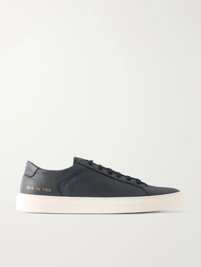 Common Projects Achilles Full-grain Leather Sneakers In Blue