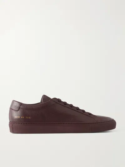 Common Projects Achilles Full-grain Leather Sneakers In Brown