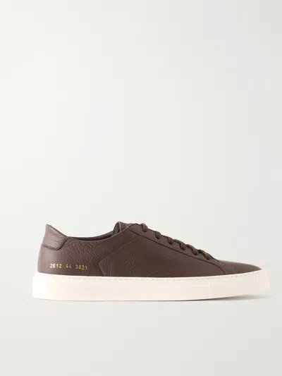 Common Projects Achilles Full-grain Leather Sneakers In Brown