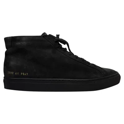 Common Projects Achilles High-top Sneakers In Black Leather