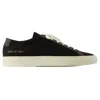 Common Projects Achilles In Canvas Sneakers -  - Leather - Black In Black